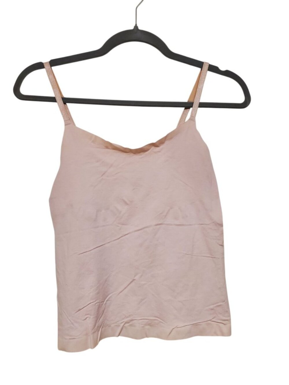 Hanro of Switzerland Lightweight Nude V-neck Spaghetti Camisole Undershirt M